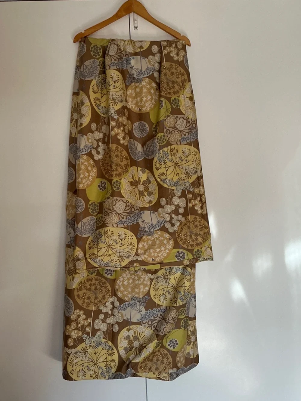 The Company Store Brown, Yellow and Green and Blue Botanical Duvet Cover